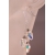 Crystal Holiday Lights Earrings - clear AB sparkle drop sterling artisan