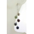 Pearl Stairway Earrings multicolor red purple green gold sterling kinetic