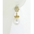 Golden Snowflakes Earrings Handmade earrings with freshwater pearls and gold vermeil snowflake earring post
