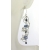 Mish Mesh Spirals and Blues Earrings Artisan made argentium sterling mesh spiral earrings with kyanite blue sapphires