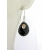 Fire In The Dark Earrings Artisan black onyx and Ethiopian opal earrings in sterling silver