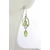 Caged Peridot Earrings Artisan lime green earrings with caged peridot and sterling silver