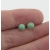 Handmade turquoise cab sterling silver stud post earrings