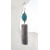 Handmade earrings with chrysocolla in quartz turquoise sterling