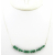 Artisan made sterling silver SASSY morse code necklace with malachite