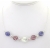 Venetian Purple Waves Necklace Artisan made sterling silver necklace purple venetian beads freshwater pearls