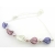 Artisan made sterling silver necklace purple venetian beads freshwater pearls