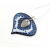 Electric Blue Necklace and Earrings Set - blue, white, gray enamel on copper, moonstone, lapis, sterling silver Artisan made blue white gray enamel on copper earrings moonstone lapis sterling
