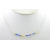 Artisan made sterling silver PEACE morse code necklace with citrine