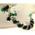 Black and Teal Twist Bracelet Handmade woven bracelet in black clear teal sterling silver twist crystal onyx
