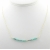 Artisan made gold fill laugh morse code necklace with turquoise