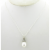 Artisan made sterling lattice petaled pendant & AAA 11mm white freshwater pearl