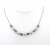 Artisan made black silver sterling silver necklace hematite freshwater pearls