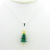 Swarovski Crystal Christmas Tree Necklace green clear