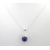 Artisan faceted blue lapis layer necklace sterling silver petals