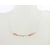 Artisan made sterling silver BREATHE morse code necklace with pink opal