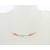 Breathe Morse Code Necklace Artisan made sterling silver BREATHE morse code necklace with pink opal