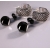 Big Twisted Drops Earrings Artisan made dangle earrings Bali basket weave cuff on posts black agate onyx