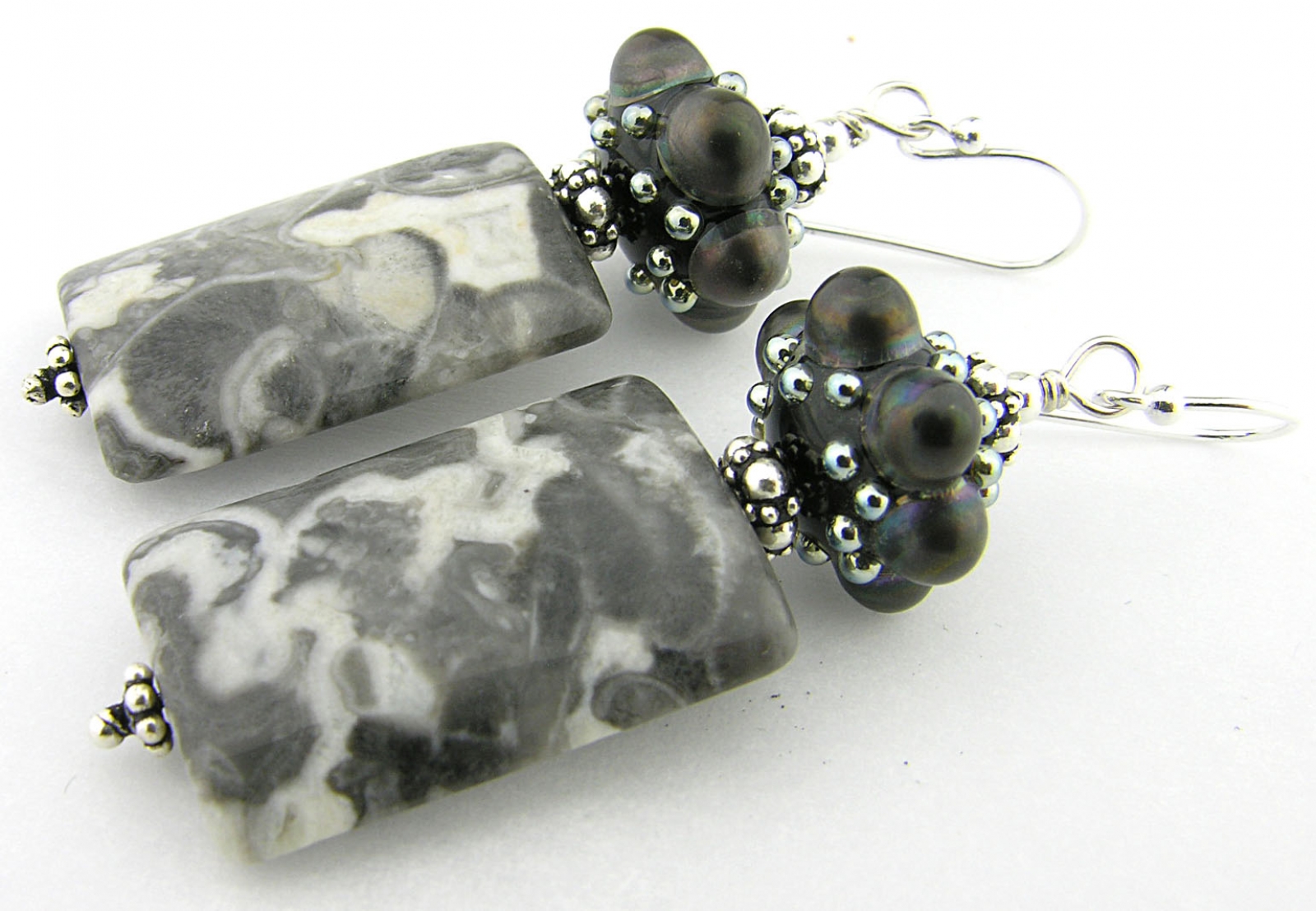 infinity dots earrings