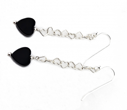 Dark Hearts Earrings