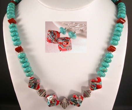 Southwest Flavor Necklace and Earrings