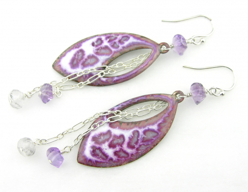 Purple Cheetah Earrings Purple Cheetah Earrings