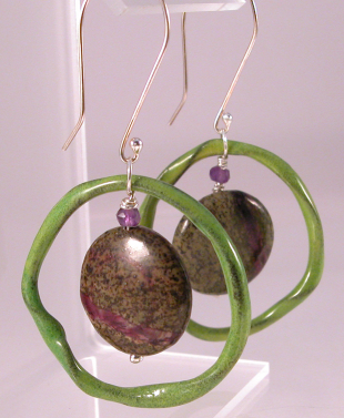 Lime Rings Earrings Lime Rings Earrings