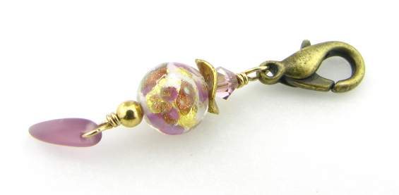 Purple Swirl Venetian Stitch Marker