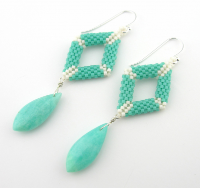 Turquoise Diamonds Earrings Turquoise Diamonds Earrings