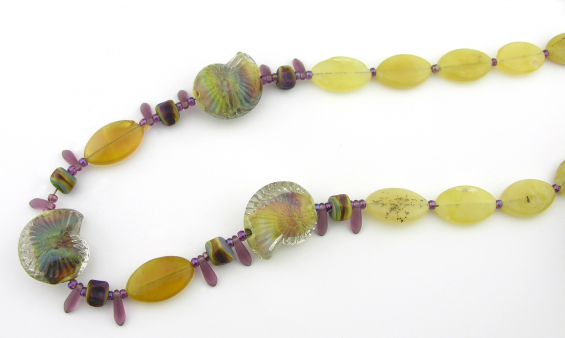 Rainbow Nautilus Necklace (and earrings) Rainbow Nautilus Necklace (and earrings)