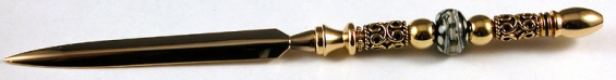 Green and Gold Letter Opener