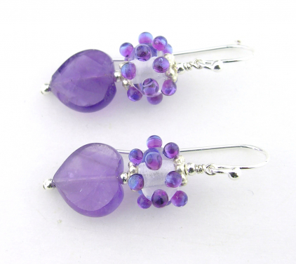 Purple Love Earrings Purple Love Earrings