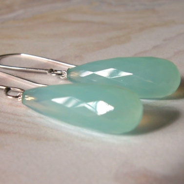 Aqua Chalcedony Drops