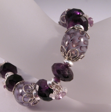 Amethyst and Canes Bracelet