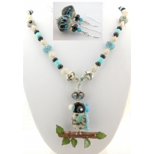 Southwest Parrot Necklace and Earrings collage.jpg