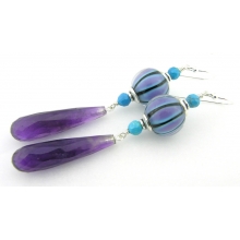 Turquoise and Purple earrings.jpg