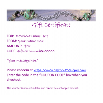 Gift Certificate