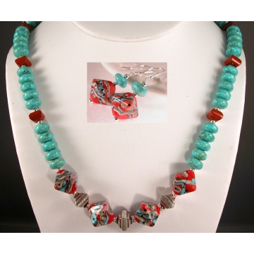 Southwest Flavor Necklace and Earrings