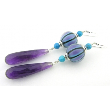 Turquoise and Purple