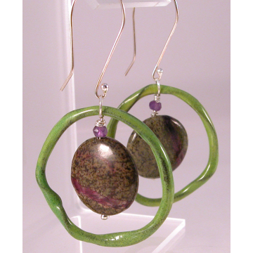 Lime Rings Earrings