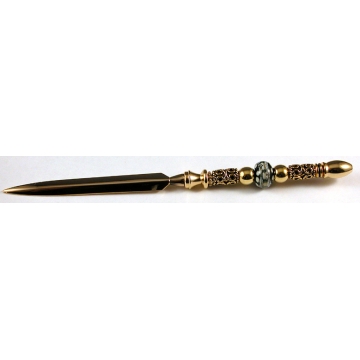 Green and Gold Letter Opener